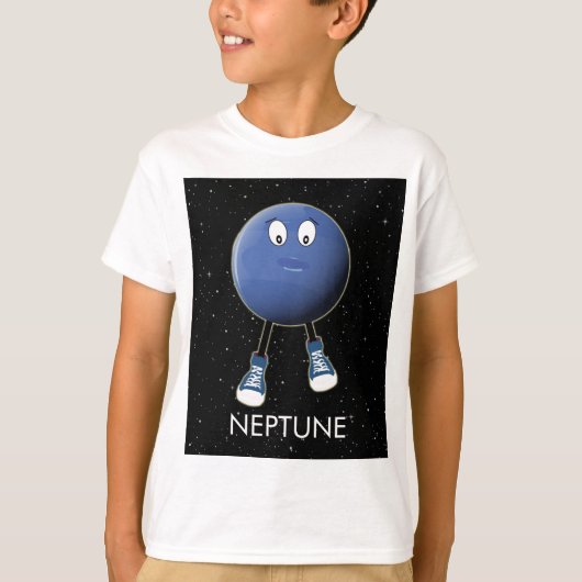 Planet Neptune & Stars T-shirt (Voorkant)
