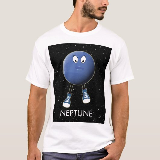 Planet Neptune & Stars T-shirt (Voorkant)