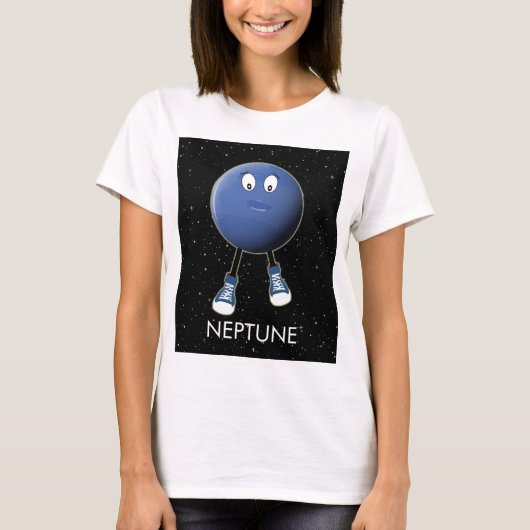 Planet Neptune & Stars T-shirt (Voorkant)