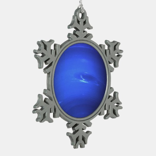 Planet Neptune Tin Sneeuwvlok Ornament (Links)