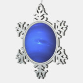 Planet Neptune Tin Sneeuwvlok Ornament (Rechts)