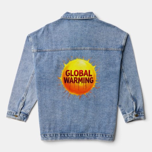 Planet on Fire: tijd voor actie Denim Jacket (Achterkant)