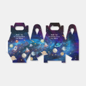 Planet Outer Space Astronaut Birthday Party Bedankdoosjes (Uitgevouwen)