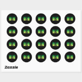 Planet Over Profit Earth Day  Ronde Sticker (Vel)