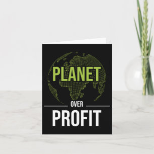 Planet Over Profit - Milieubescherming Aarde Kaart