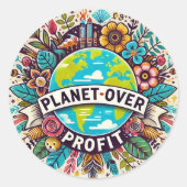 Planet over Profit Sticker (Voorkant)