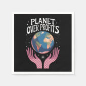Planet Over Profits Klimaatverandering Is Echt Servet (Voorkant)