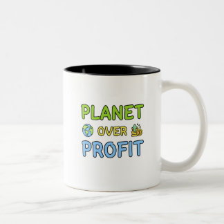 Planet over winst - Duurzaamheid tweetone koffie Tweekleurige Koffiemok