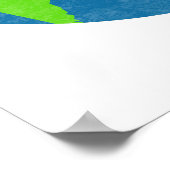 Planet over winst klimaatverandering door wereldwi poster (Hoek)