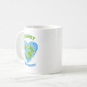 Planet over winst koffiemok (Voorkant links)