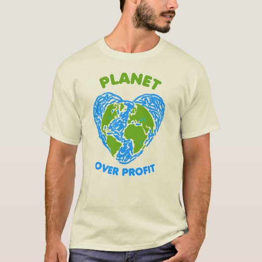 Planet over winst t-shirt (Voorkant)