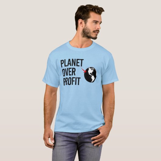 Planet over winst t-shirt (Voorkant volledig)