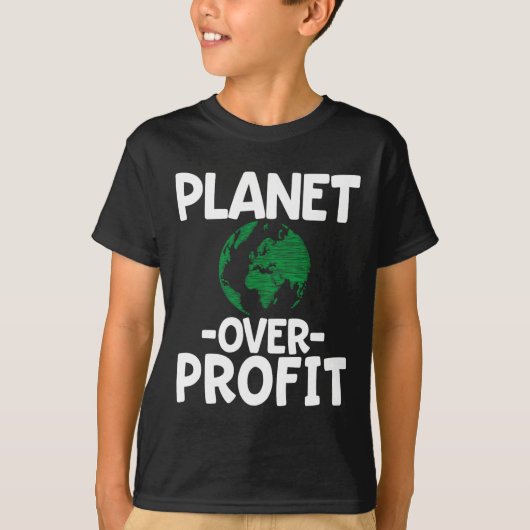 Planet over winst t-shirt (Voorkant)