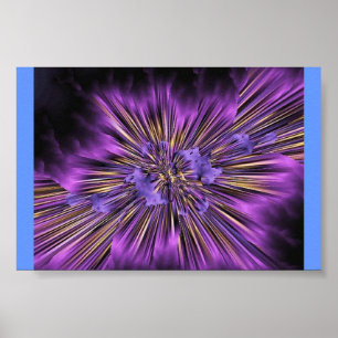 Planet Paarse Super Nova Poster