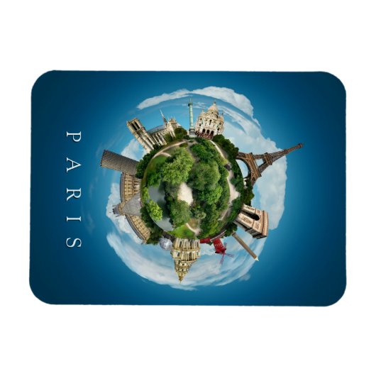 Planet Paris magneet (Horizontaal)