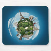 Planet Paris mousepad Muismat (Voorkant)