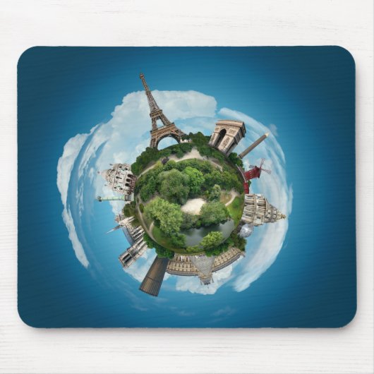 Planet Paris mousepad Muismat (Voorkant)