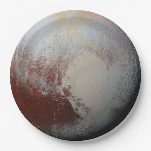Planet Pluto Astronomy Disposable Paper Borden Papieren Bordje (Voorkant)