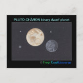 Planet PLUTO briefkaart (Voorkant)