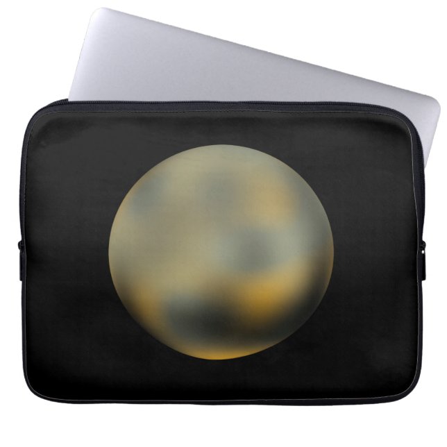 Planet Pluto-laptophoes Laptop Sleeve (Voorkant)