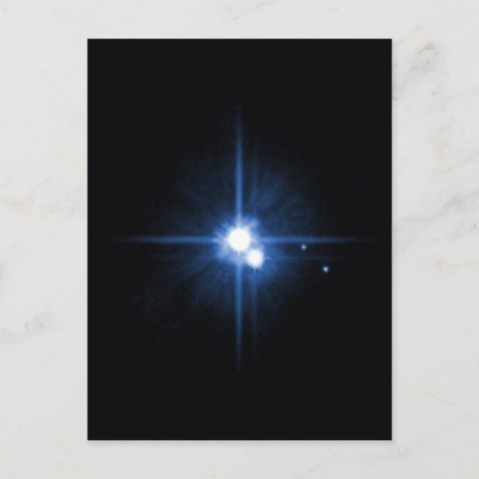 Planet Pluto moon Charon NASA Briefkaart (Voorkant)