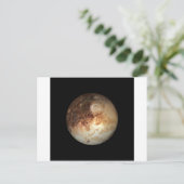 PLANET PLUTO Natural (zonnestelsel) ~ Briefkaart (Staand voorkant)