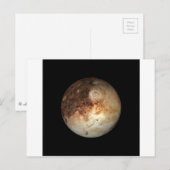 PLANET PLUTO Natural (zonnestelsel) ~ Briefkaart (Voorkant / Achterkant)
