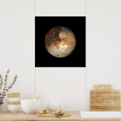PLANET PLUTO Natural (zonnestelsel) ~ Poster (Keuken)