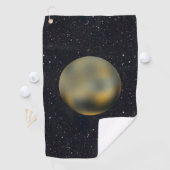Planet Pluto Starry Sky Golfhanddoek (Insitu)