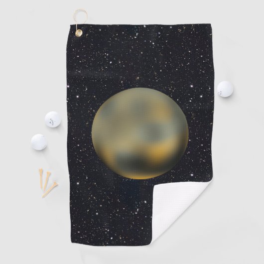 Planet Pluto Starry Sky Golfhanddoek (Insitu)