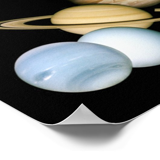 Planet Pluto WTF.? Funny Science Geek Astronomie Poster (Hoek)