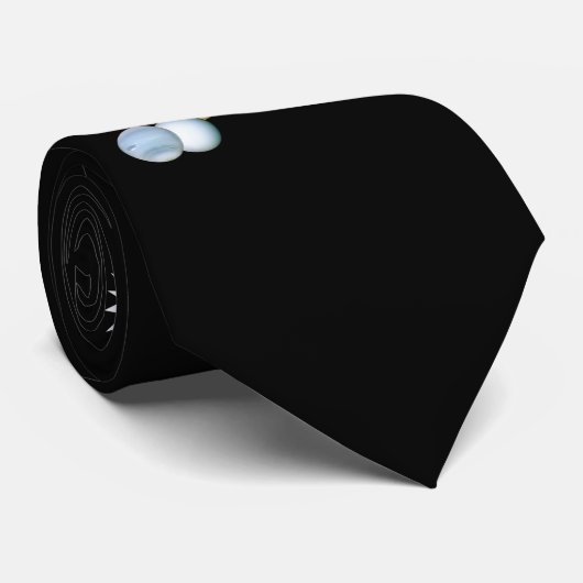 Planet Pluto WTF.? Funny Science Geek Astronomie Stropdas (Opgerold)