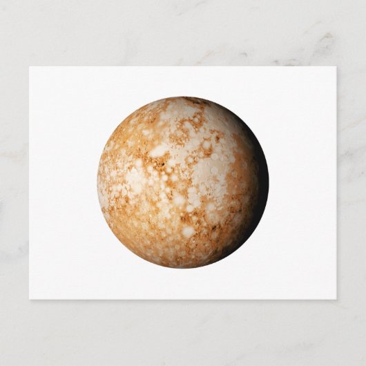 PLANET PLUTO (zonnestelsel) ~~ Briefkaart (Voorkant)