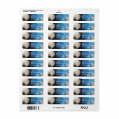 Planet Pluto Zonnestelsel Ruimte Retouradres Etiket (Full Sheet)