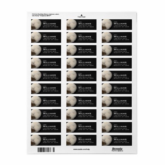 Planet Pluto Zonnestelsel Ruimte Retouradres Etiket (Full Sheet)