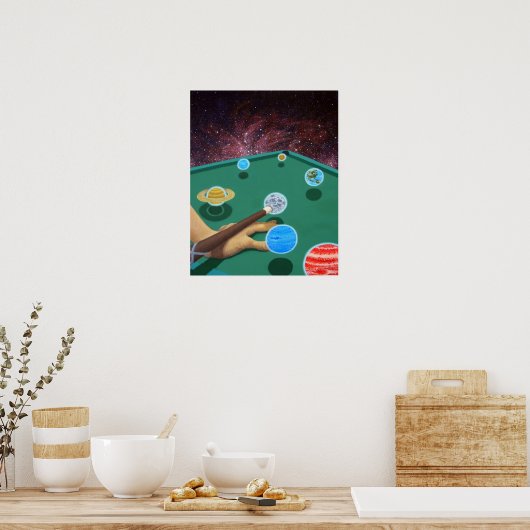Planet Pool Poster (Keuken)