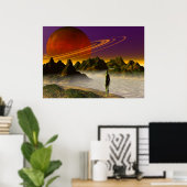 Planet Rise Poster (Thuiskantoor)
