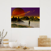 Planet Rise Poster (Keuken)