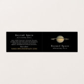 Planet Saturn, Astronomeer, Astronomie Store Visitekaartje (Buitenkant ongevouwen)