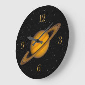 Planet Saturn Astronomy-lovers Wall Clock Grote Klok (Hoek)
