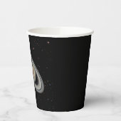 Planet Saturn Aurora en Rings Papieren Bekers (Links)