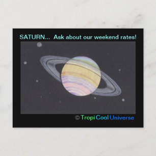 Planet SATURN briefkaart