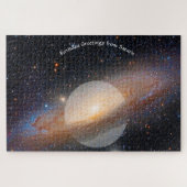 Planet Saturn Jigzaag Puzzle Legpuzzel (Horizontaal)