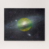 Planet Saturn Legpuzzel (Horizontaal)