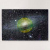 Planet Saturn Legpuzzel (Horizontaal)