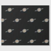 Planet Saturn met ringpatroon Cadeaupapier (Vlak)