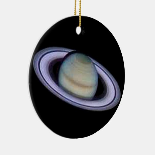 Planet Saturn Ornament. Keramisch Ornament (Rechts)