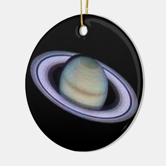 Planet Saturn Ornament. Keramisch Ornament (Links)