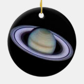 Planet Saturn Ornament. Keramisch Ornament (Achterkant)