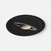 Planet Saturn Papieren Bordje (Gekanteld)